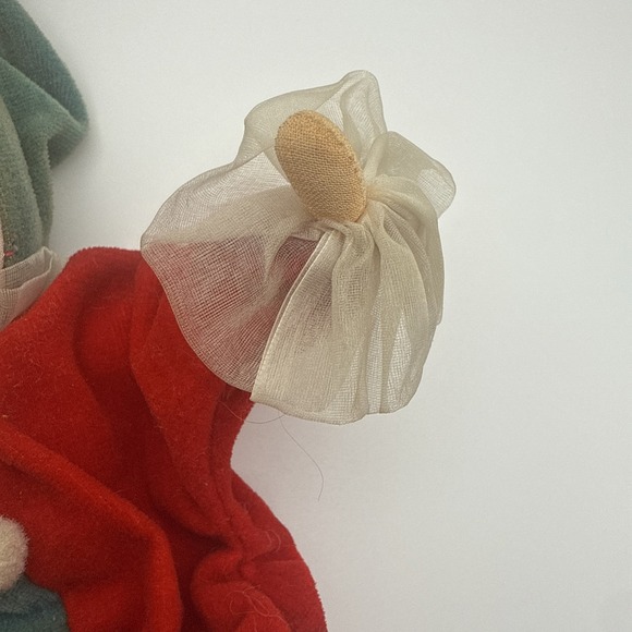 Christmas Elf Jester Vintage Folk Art Shelf Sitter Holiday Poseable 9" Tall - Picture 5 of 16